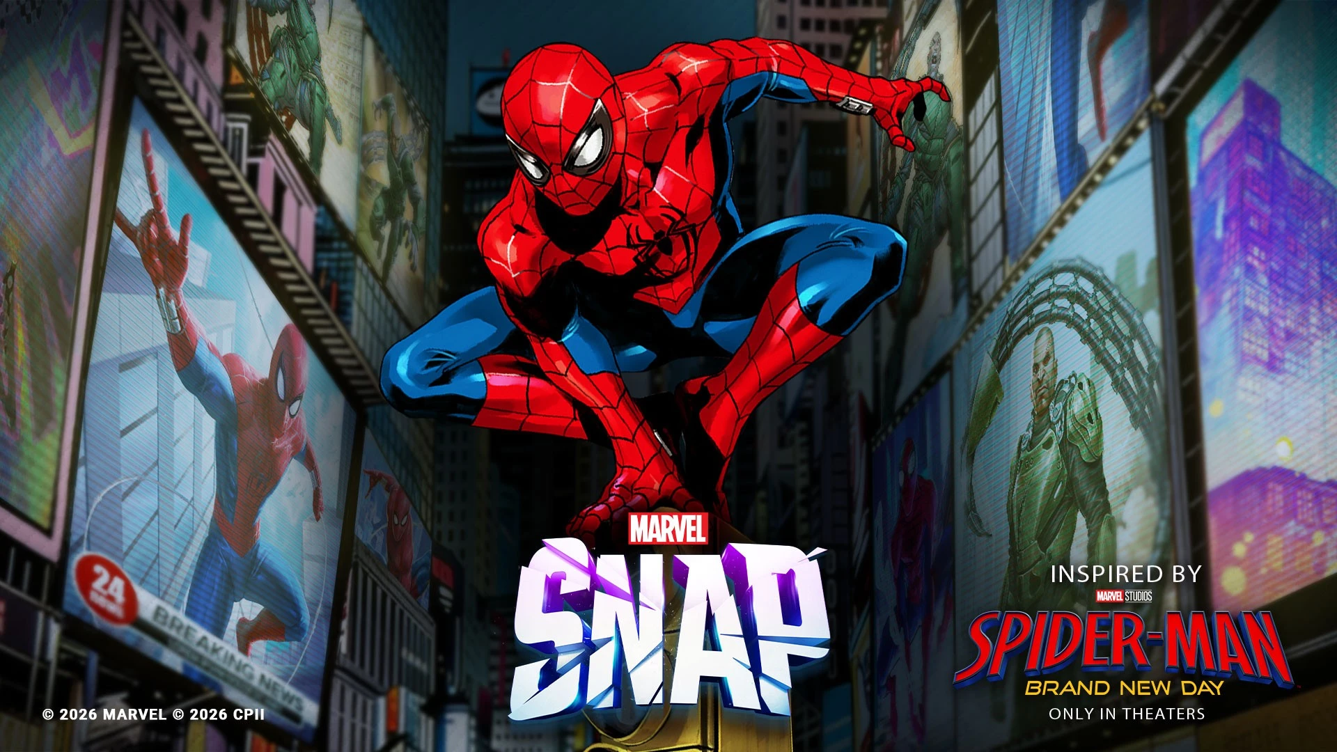 Szczegółowa ilustracja Spider-Mana w dynamicznej pozie z pajęczyną