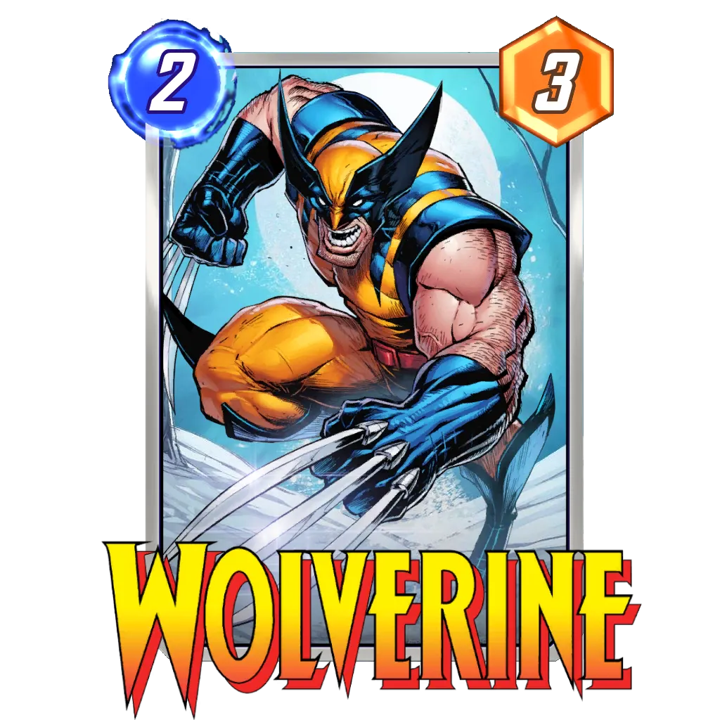 Karta Wolverine'a z wysuniętymi szponami